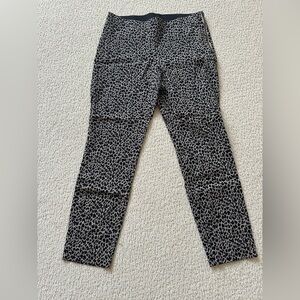Leopard paint, size 12, casual crop pants, stretchy